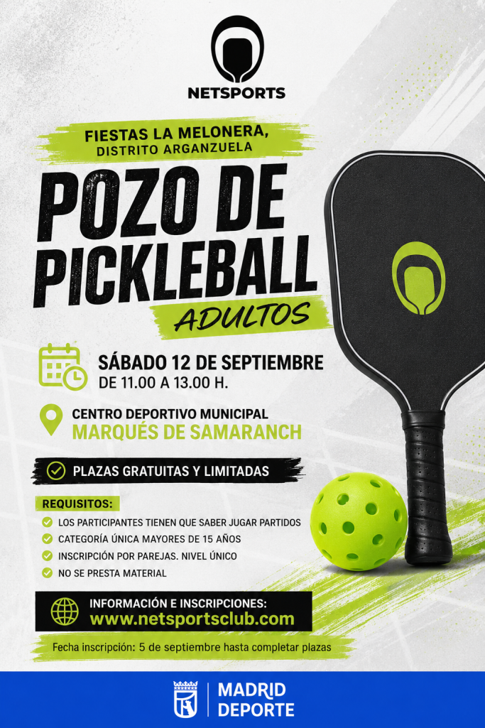POZO PICKLEBALL MELONERA 2026